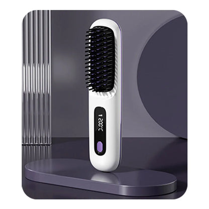 Wireless Ceramic Hair Straightening Comb