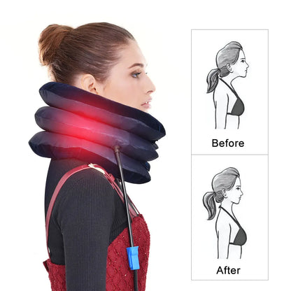 Inflatable 3-Layer Neck Massager