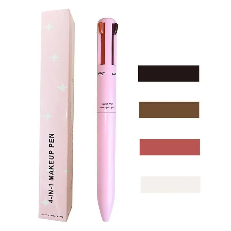 4-in-1 Eyebrow Pencil Lip Liner Highlighter Pen