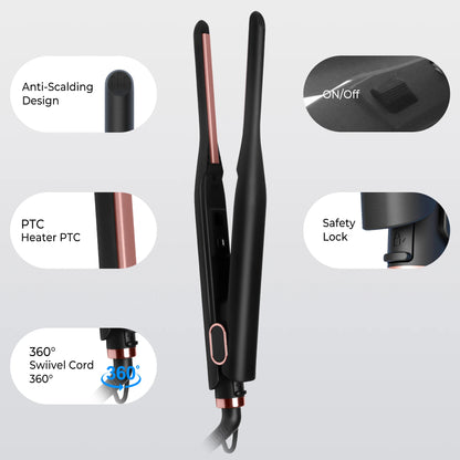 Mini Flat Iron for Short Hair & Beard