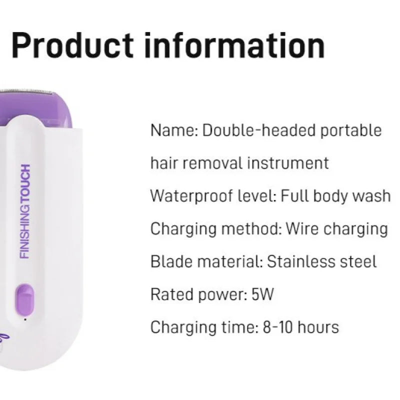 Rechargeable Epilator Hair Removal Kit