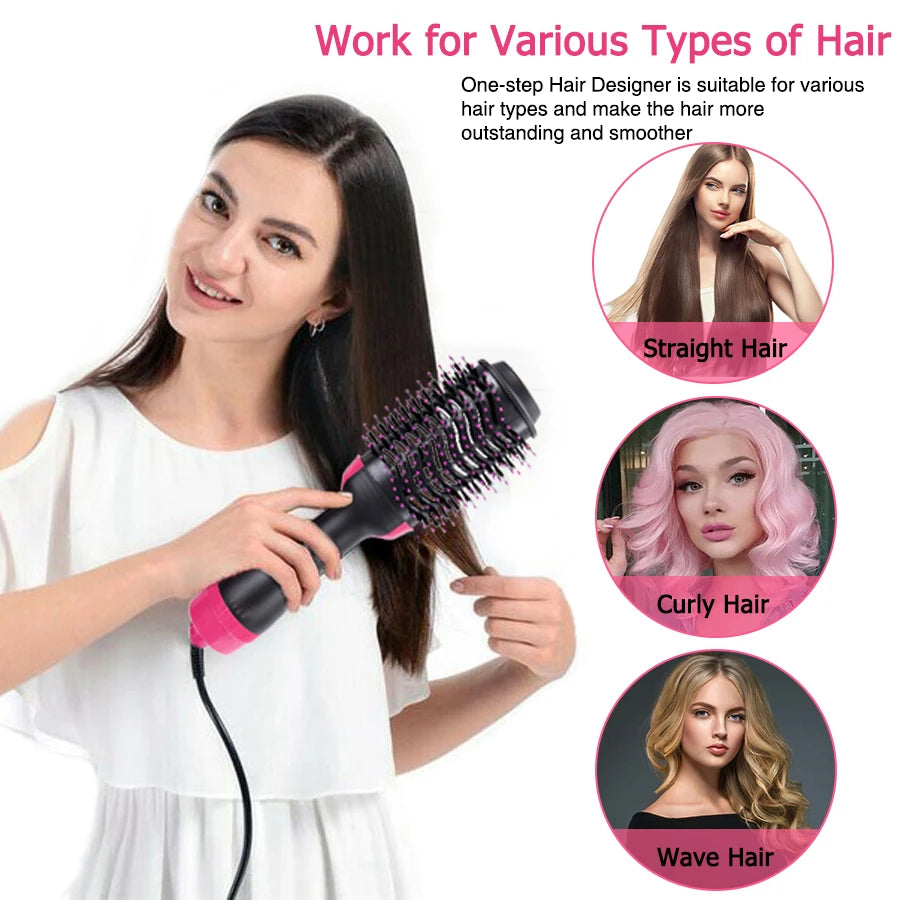 One Step Hot Air Brush - Hair Dryer & Volumizer