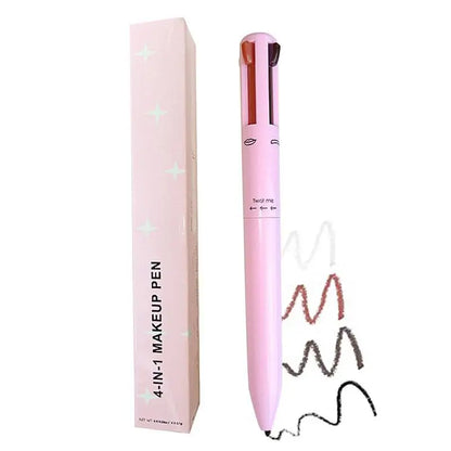 4-in-1 Eyebrow Pencil Lip Liner Highlighter Pen