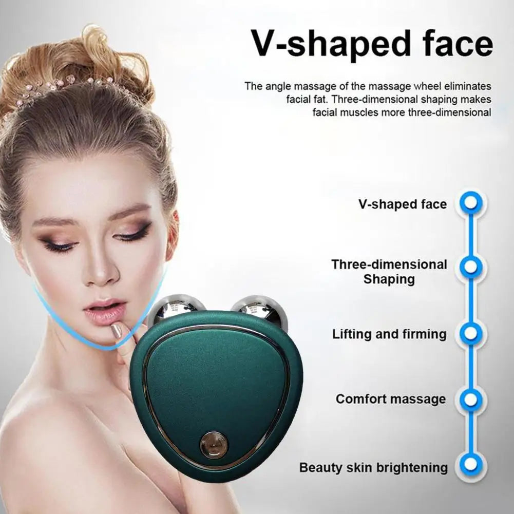 Electric Face Lift Massager Roller - Portable Sonic Beauty Device