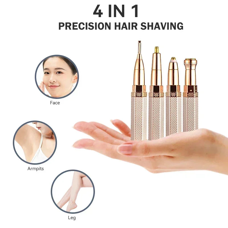 4-in-1 Electric Facial Hair Removal Epilator