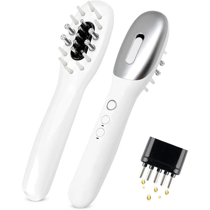 Electric Hair Oil Applicator & Scalp Massager with Light Therapy