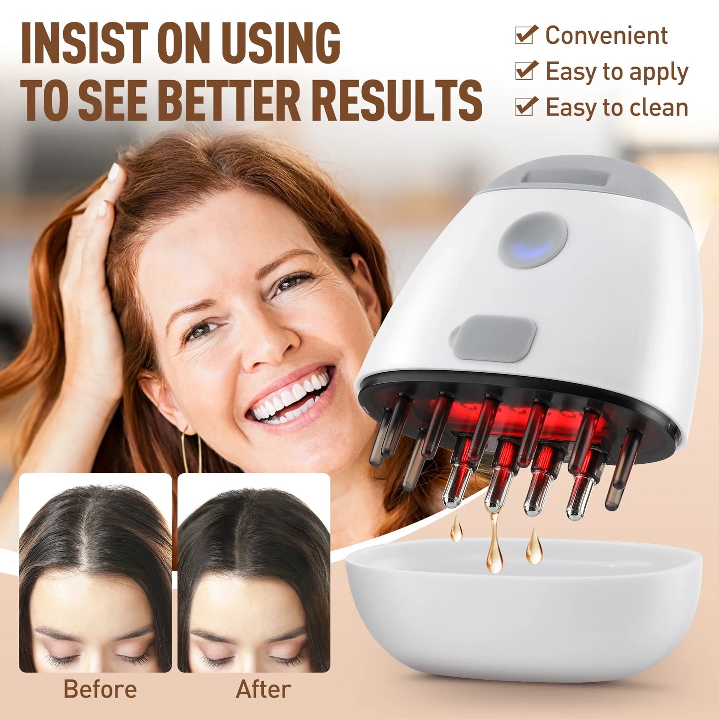 Portable Scalp Application Liquid Comb