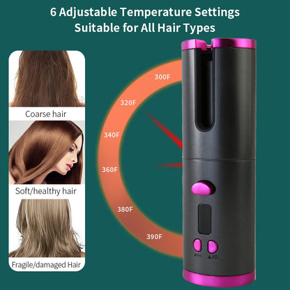 Wireless Automatic Hair Waver